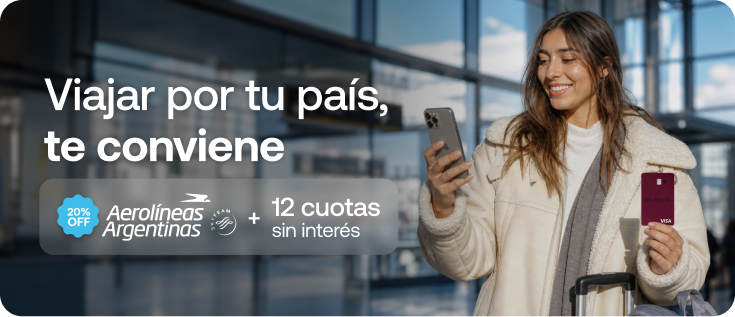 brubankarg's tweet photo. ¿Estás pensando en viajar? No importa la respuesta 👀

Del 24 al 30/8, volá por Argentina con 20% OFF pagando con tu tarjeta de crédito Brubank ✈️💜
(el descuento ya está aplicado en la tarifa al momento de elegir el vuelo)

Y podés pagarlo en hasta 12 cuotas sin interés 🤩

Terminos y condiciones: https://t.co/yzD9dzFL7D