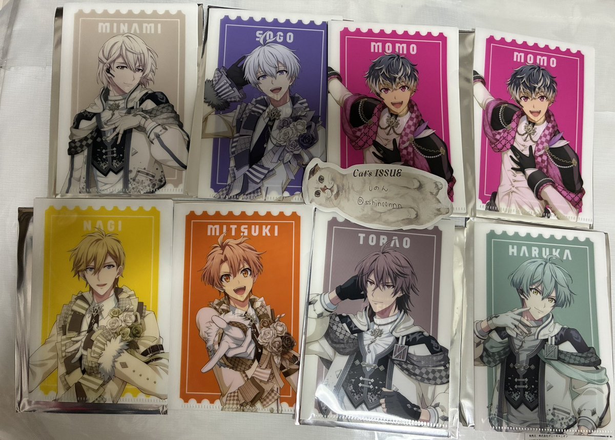 sshinoonnn's tweet photo. 【交換】
アイドリッシュセブン　アイナナ
4J 特典　クリアファイル

譲→巳波、壮五、百×2、ナギ、三月、
　　虎於、悠

求→陸、トウマ

8/29夜.8/30昼の大阪公演での手渡し交換でお願い致します。
できれば陸、トウマどちらとも交換していただける方お願い致します。 https://t.co/iGUyDBdug1
