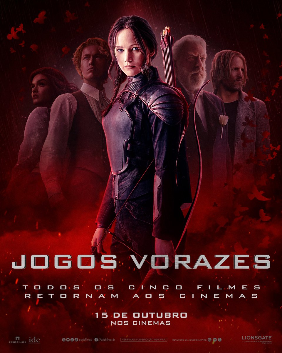 ParisFilmes's tweet photo. Basta uma faísca. 🔥

Os cinco filmes de Jogos Vorazes estarão de volta aos cinemas a partir de 15 de outubro, com conteúdos exclusivos do elenco de Jogos Vorazes: Amanhecer na Colheita.

#JogosVorazes #AmanhecerNaColheita #ParisFilmes https://t.co/uwDZL2Zbmh