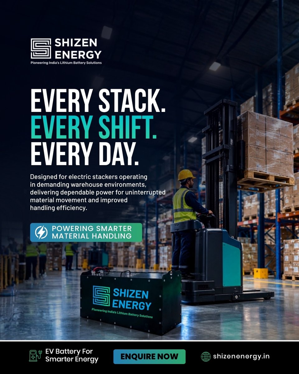 ShizenEnergyInd's tweet photo. Every stack, every shift, every dayreliable power keeps material handling moving. Shizen Energy’s lithium stacker batteries deliver dependable performance and improved efficiency.

🌐 https://t.co/vRQQtR9o82

#ShizenEnergy #StackerBattery #LithiumBattery #MaterialHandling https://t.co/P4n8hvRNhM