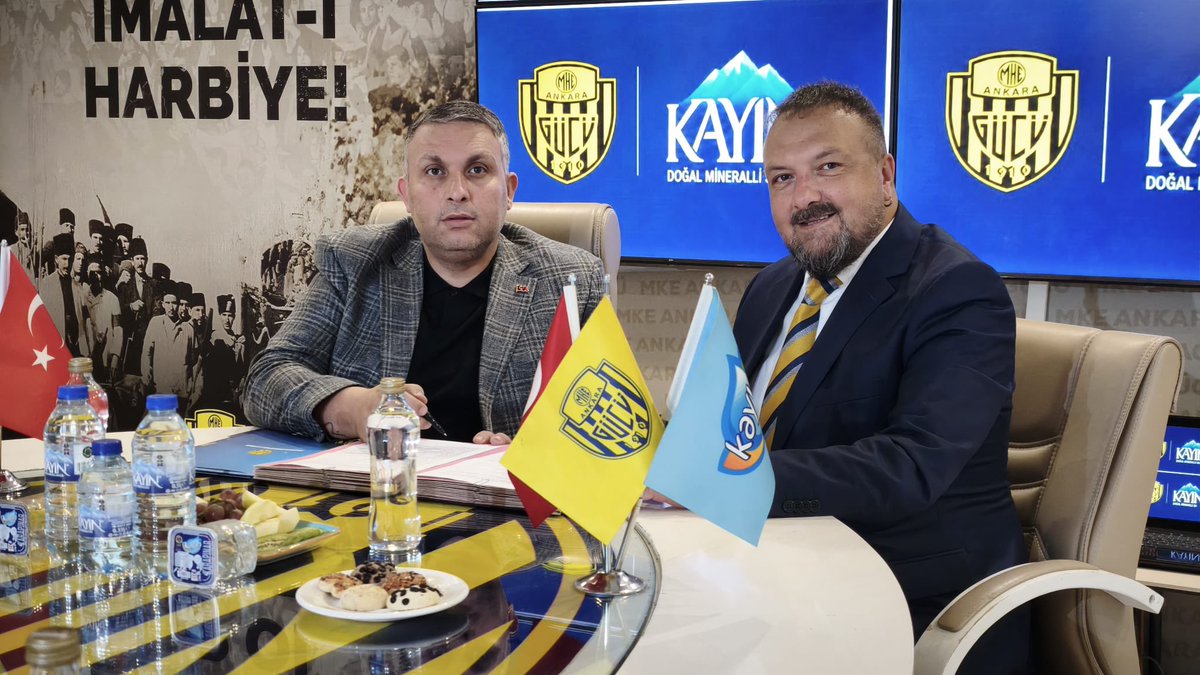 Ankaragucu's tweet photo. MKE Ankaragücümüz ile Kayın Su arasında sponsorluk anlaşması gerçekleştirilmiştir.

Kulübümüze verdiği destek ve duyduğu güven dolayısıyla @kayinsu Su ailesine teşekkür ediyor; bu değerli iş birliğinin her iki taraf için de hayırlı olmasını diliyoruz.

Sarı-lacivert sevdamız, güçlü iş birlikleriyle büyümeye devam ediyor.

Birlikte daha güçlü, birlikte daha ileri!

MKE Ankaragücü Spor Kulübü