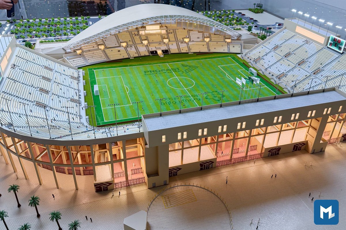 stadiumscorner's tweet photo. ملعب جامعة الإمام 

نفذت شركة @MassScaleModels مُجسم مشروع تطوير ملعب جامعة الإمام بكل مكوناته من مدرجات موسعة، مواقف سيارات، ومناطق محيطة مصممة وفق أحدث المعايير العالمية 

📌ملعب جامعة الإمام من الملاعب المستضيفة لمباريات كأس أمم آسيا للمنتخبات بالسعودية 2027 

#زاوية_الملاعب https://t.co/g8VGKsqz1H