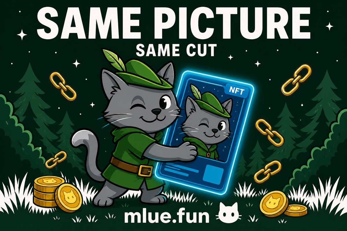 Mluedotfun's tweet photo. someone sells cash cat, cash cat holders get the 3%. not pons. not the floor. that picture.

that’s layer 1. from mint. no burn.

https://t.co/tkjPwVIVmM https://t.co/f1S2UFMWOR