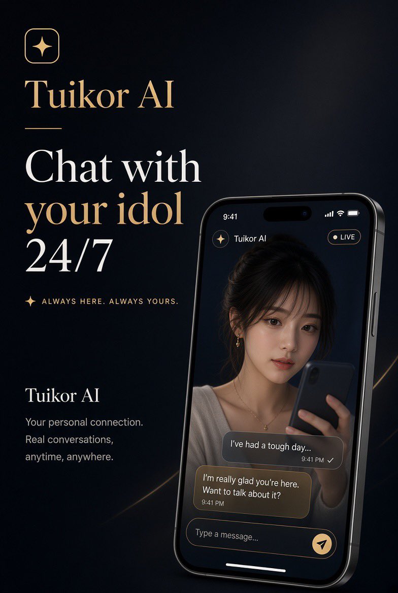 TuikorAI's tweet photo. ai chat with your idol 24/7 https://t.co/mRgPY7pnpq