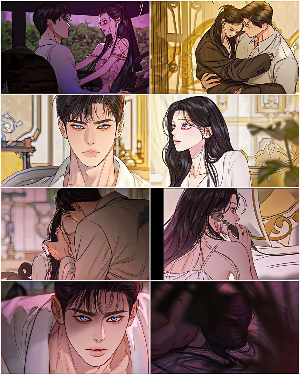outako_2022's tweet photo. All that tension in the car just for them to act polite at the hotel... until they hit the bed.
​Sui calls, and Eiser immediately goes feral on Serena! She drops the phone and can't even hang up 😭💀
​RIP to Sui’s ears.
​🆘 Serena (Ch. 139) https://t.co/diPVAIShSl