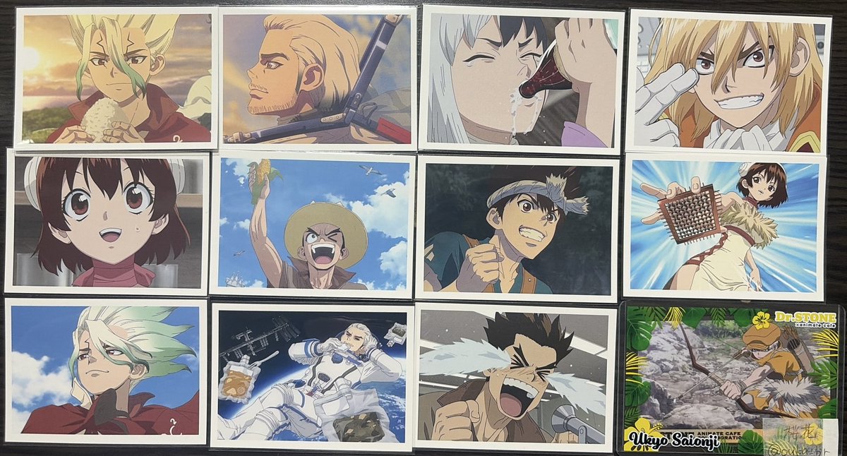 ouka_br's tweet photo. 【交換】Dr.STONE ドクターストーン ドクスト アモカフェ AMOカフェ AMOCAFE 缶バッジ コースター 場面写カード 前半 後半 ビジュカ ホロ レア ランチョンマット 特典 購入特典 予約特典

譲:千空 ゲン 大樹 杠 百夜 クロム スイカ コハク 龍水 SAI

求:同異種羽京 龍水(画像5~7)

↓ https://t.co/8nBKmaubh0