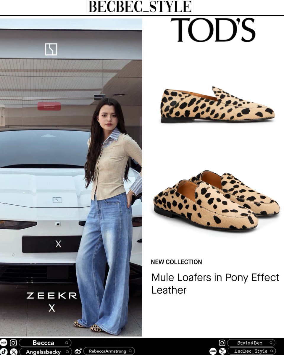 BecBec_Style's tweet photo. 20260827 Ⓒ @AngelssBecky × @zeekrthailand
.
Shoes: @tods  
.
#Beckysangels 
#TodsxBecky #Tods https://t.co/DrvT0nVB64