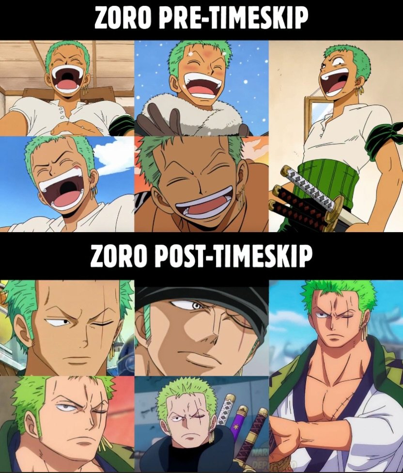 Anime_TaIk's tweet photo. Why Zoro doesn't laugh anymore? https://t.co/wDCqFL4EEI