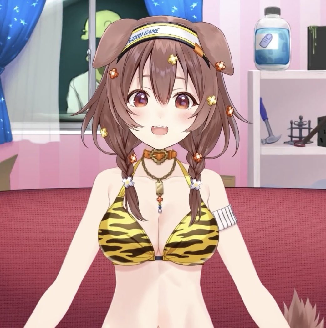 Ayamint06's tweet photo. ゲマズの水着、結構露出高くないですか！？
ホロドリ運営さん何してくれてんだ！最高すぎるだろぉ‼️ #ホロドリ https://t.co/TYJwS1Ew2t