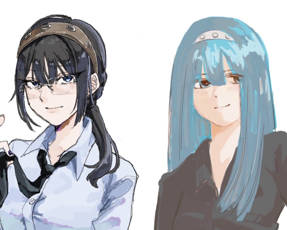 pisuko_vv's tweet photo. @ptbbzj12966 と絵チャ💖💖
たのしすぎた
お互いを描いたよ

 #イラスト #絵チャ https://t.co/yMSlBkVimM