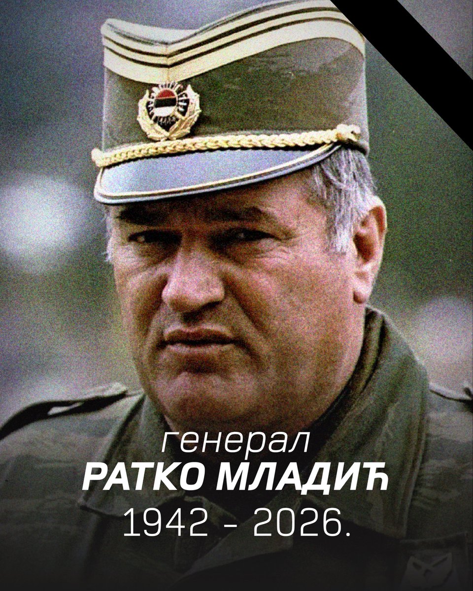 novidsscentar's tweet photo. Вест о смрти генерала Младића ме је дубоко потресла.

Преузео је одговорност у најтежим тренуцима када многи то нису хтели и предводио је борбу за слободу српског народа са оне стране Дрине. Не само Република Српска, већ и цео српски народ су због тога вечно захвални.

У име руководства Новог ДСС и свих чланова изражавам дубоку жалост и саучешће породици и читавом српском народу.

И нека буду спокојни, јер тамница није угасила светло слободе, нити ће Младић бити заборављен. Сваки одбрањени корак Републике Српске говори више и гласније од Хашких оптужби. А нове генерације које му цртају графите и славе име, јасно говоре да истина нађе свој пут.

Слава му и покој души његовој.

др Милош Јовановић