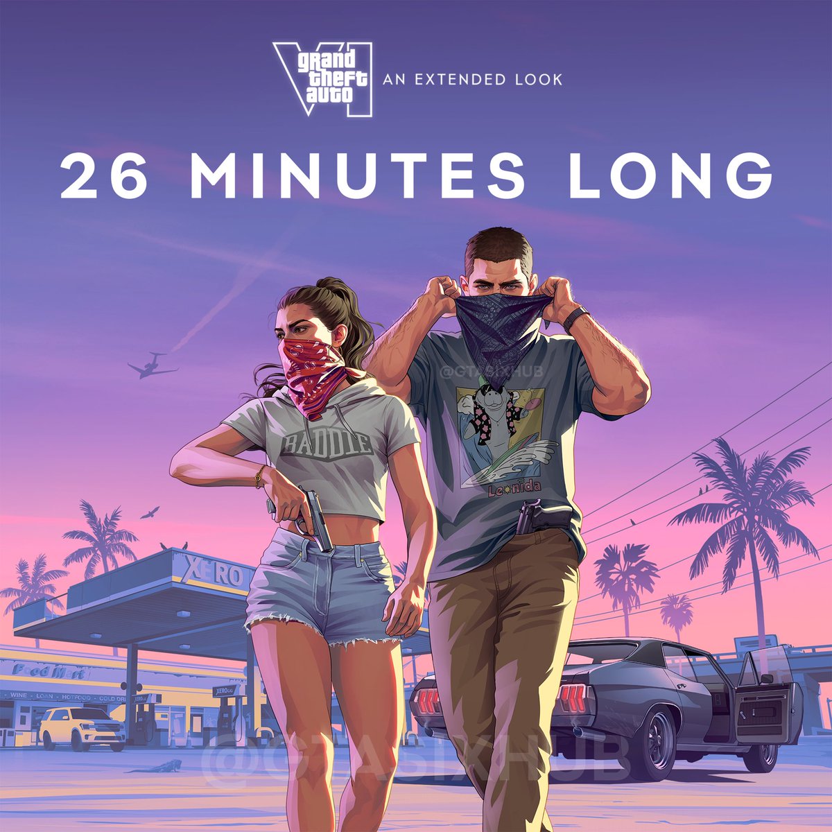 GTASixInfo's tweet photo. To put into perspective how long the GTA 6 Extended Look is:

Trailer 1: 1:31
Trailer 2: 2:47
Extended Look: 26:49

The Extended Look is longer than both GTA 6 trailers combined 6 times over.

We are about to see A LOT of GTA 6. https://t.co/31LbNhBnsE