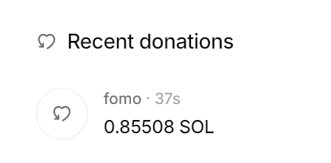 0x_Torch1's tweet photo. First donation is done - 0.85 solana:So11111111111111111111111111111111111111112 ~ $86
solana:4TC5nT1B7p3YpYUqiJcGSFjgLoASiH1Upxi1h1Jdpump 
https://t.co/r50FIHRJrJ https://t.co/iAaKVb3W9b