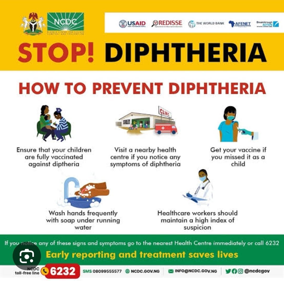 saadah8's tweet photo. How informed are you about Diphtheria?
Trust me if it doesn't kill you in it's Acute stage, it's complication definitely will. Let's protect ourselves and our children. 
It is always heart breaking when i see a child fighting for their lives because of this. https://t.co/QDU3cgeJrp