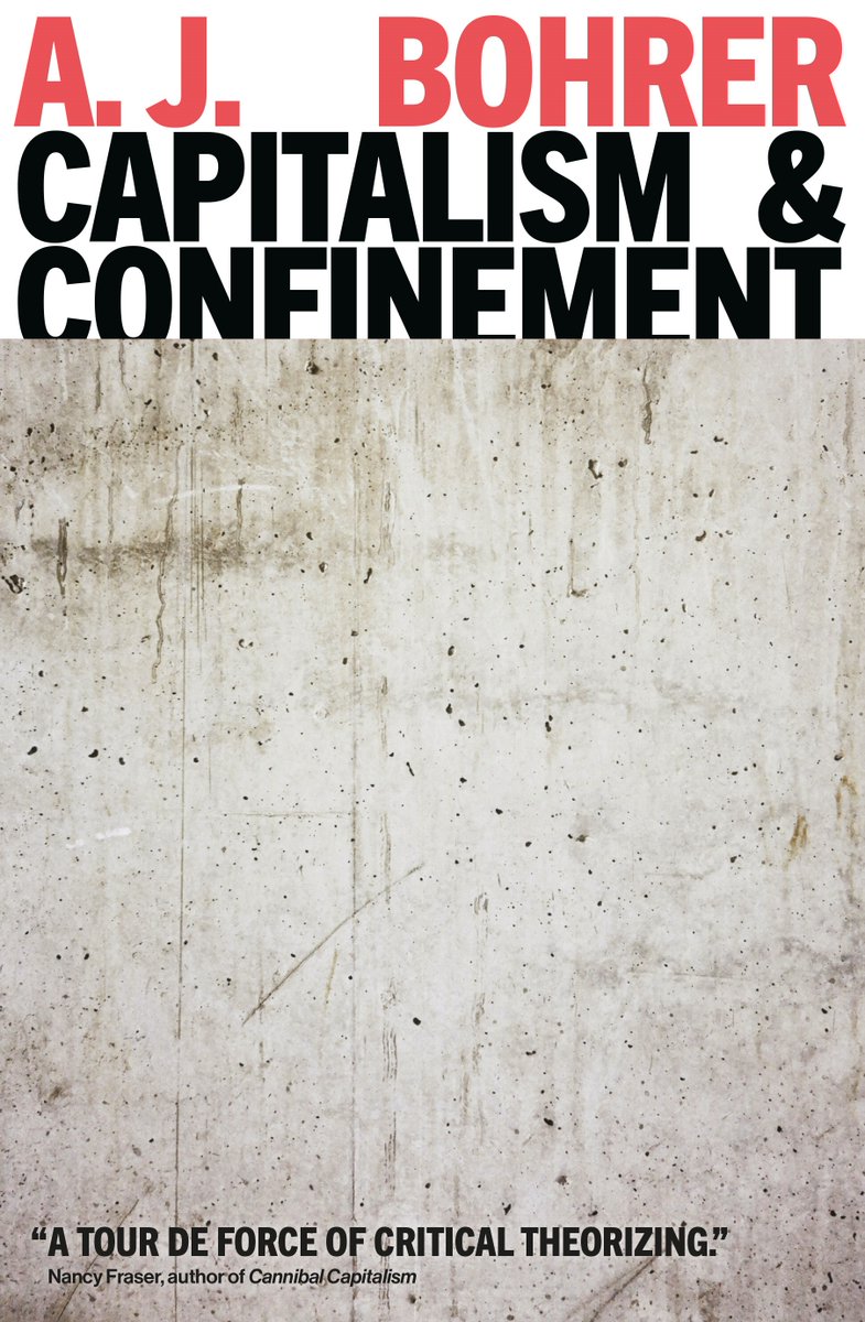 VersoBooks's tweet photo. "An urgent book—ambitious, relentless, and driven by palpable tension and unbearable grief—Bohrer draws close attention to capitalism’s tendency to separate people through multiple configurations of confinement."
—Keeanga-Yamahtta Taylor

Available for pre-order now! https://t.co/vofFqczCxU
