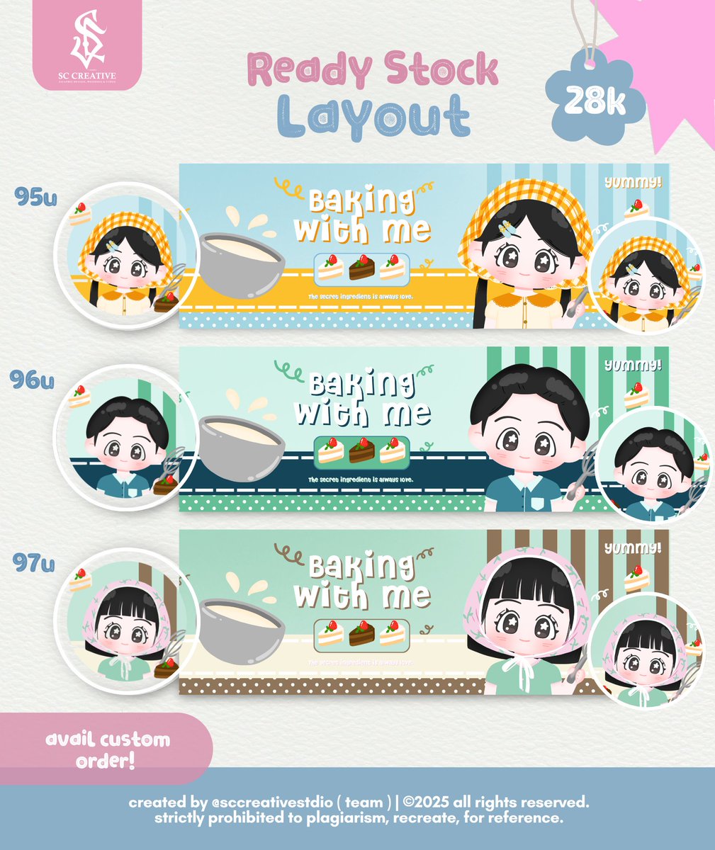 SCCREATIVEarts's tweet photo. Help retweet? thank you 💗 
Aku punya layout ready stock chibi terbaru, baru keluar dari oven 🍪🧁 avail resize wabis yaa 💭

☎️ jemput layout-nya di wa @sccreativestdio 

#zonauang #zonaba https://t.co/cnl5pF2Grn