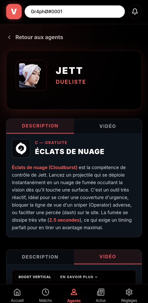Gr4phO's tweet photo. Seriez-vous prêts à abandonner https://t.co/lOahzarDdW pour ça ? 👀
Aperçu de SPYCAM, mon projet d'app VALORANT :
Stats et courbes de progression
Guides d'agents complets
Actualités
En développement actif, j'attends la validation de Riot Games
Vos avis ? 👇
#VALORANT #VALORANTFR https://t.co/LMZmZ6tOhQ