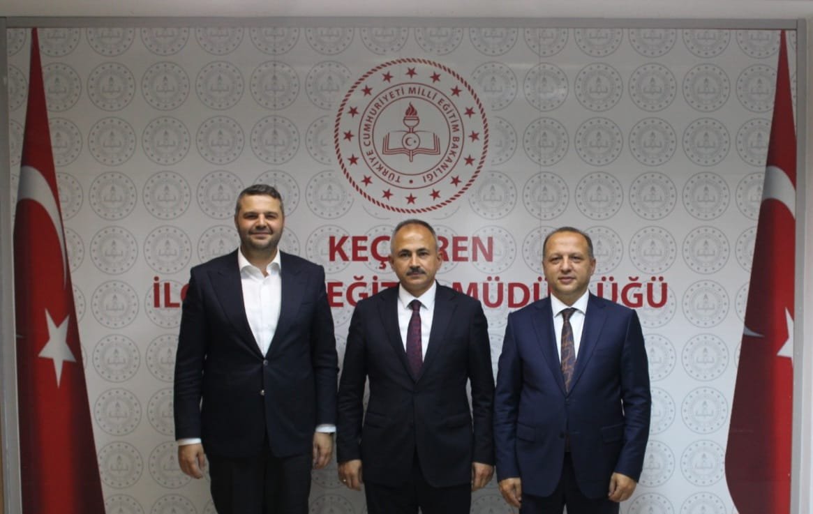 AkKeciorenResmi's tweet photo. İlçe Başkanımız Sayın Ömer Faruk İslam, İl Milli Eğitim Müdürümüz Sayın Murat Küçükali, Yürütme ve Yönetim Kurulu Üyelerimiz ile birlikte; İlçe Milli Eğitim Müdürümüz Sayın İbrahim Şahin'i makamında nezaket ziyaretinde bulundu. 

Misafirperverliklerinden dolayı kendilerine teşekkür ediyor, çalışmalarında başarılar diliyoruz. 

@RTErdogan
@hakanhanozcan
@erhansarigol
@AkpartiAnkara
@omerfarukislam