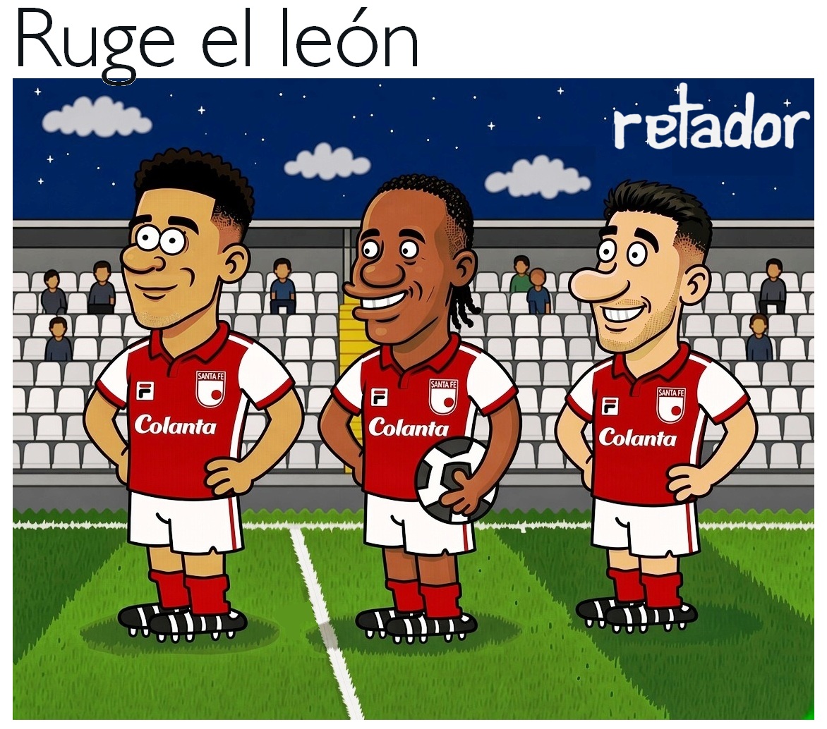Rettador's tweet photo. Noche memorable para el equipo bogotano, que derrotó en Buenos Aires en penales 8-7 al poderoso River Plate; equipo que tiene una nómina que incluye varios mundialistas argentinos y que vale 10 veces la del León Rojo. ¡ Grande @SantaFe ! https://t.co/gCGZm7EnrE