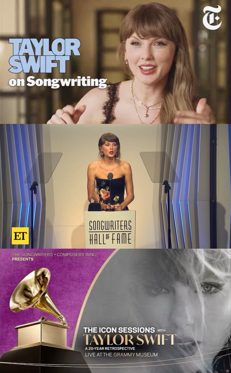 thefateofv's tweet photo. taylor’s last three interviews/speeches being fully about her songwriting >>>> https://t.co/nZQZydPxxj