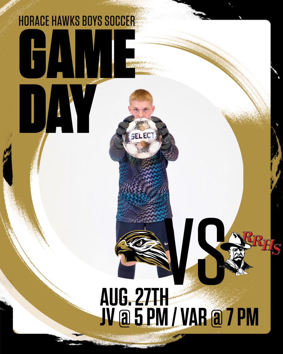 HoraceHSSoccer's tweet photo. Hawks Soccer Gameday!

This is game 2 of our week as we take on the Grand Forks Red River Roughriders.

JV kickoff is at 5:00 PM
Varsity Kickoff is at 7:00 PM https://t.co/epU1gMp83Y