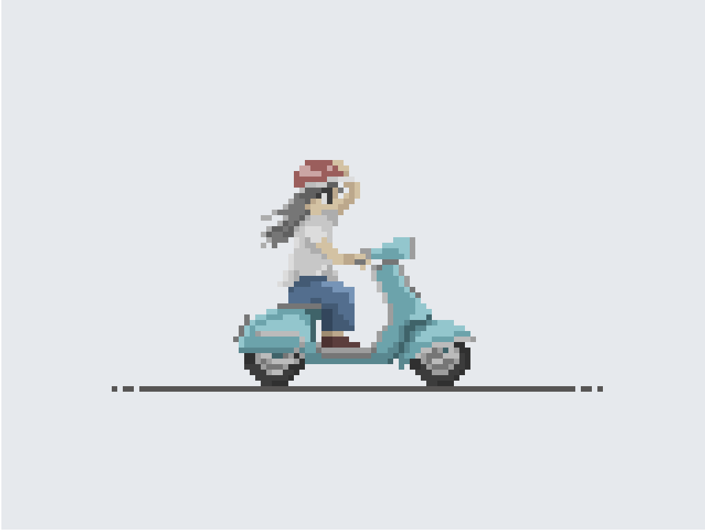 m1negishi's tweet photo. スクーター  (motor scooter)
#ドット絵 #pixelart https://t.co/ApwtYYvsXu