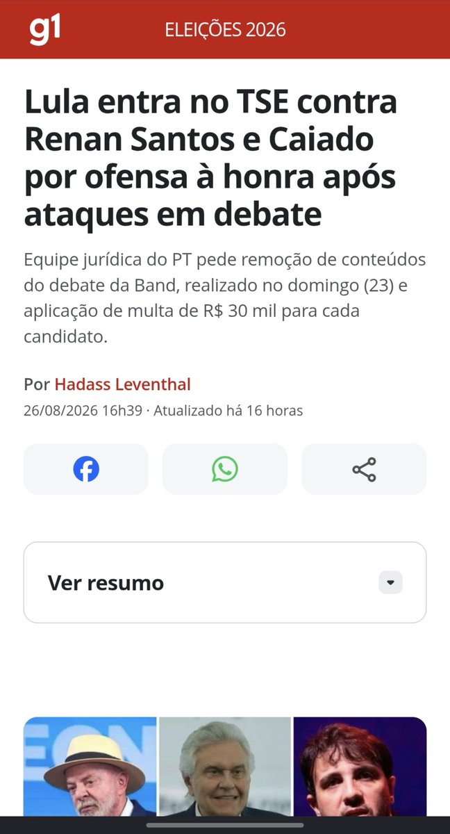 Duduzsss's tweet photo. -Seja um candidato a presidência
-Não vá a debates políticos de eleição 
-Multe e censure os candidatos que te criticaram por não ir ao debate 

Tem gente que ainda defende esse cara mesmo? https://t.co/54R0HlgQAO