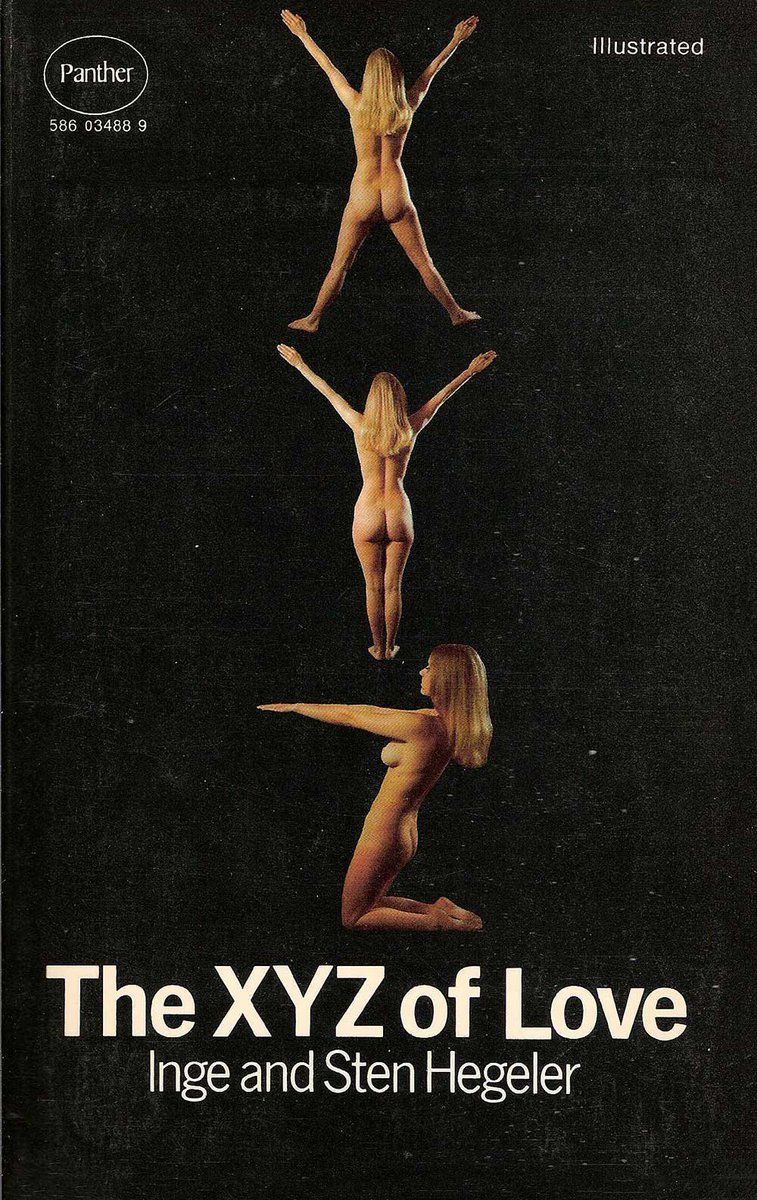 PulpLibrarian's tweet photo. The XYZ Of Love, by Inge and Sten Hegeler. Panther Books, 1970.

The Hegelers were a Danish couple known for their  work in sexology and sexual education, specialising in popular - and pretty frank - relationship advice for readers. They also published The Sexy Pineapple Diet as well as narrating the 1968 movie The Miracle Of Love.