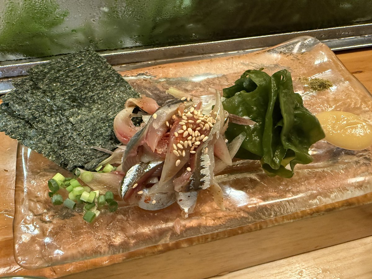 caramelbox9's tweet photo. さいこーな鯖、見つけました。
ホスピタリティーもさすがで、コミュニケーション能力バグっています。(大絶賛！)
#鮨大前　(すしだいぜん)
#有楽町
＊掲載許諾済でございます https://t.co/aiSXYvzUQx