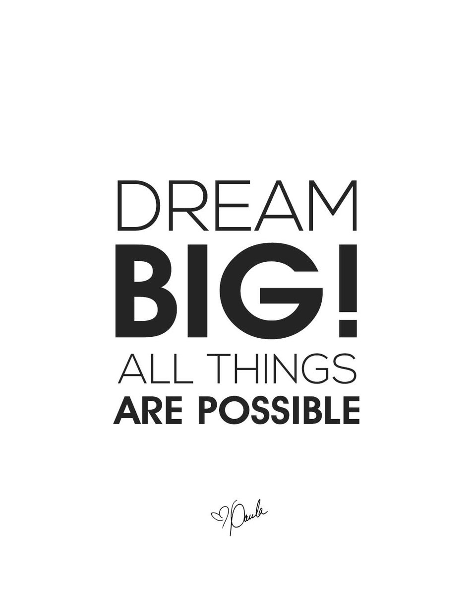 Paula_White's tweet photo. DREAM BIG... WITH GOD, ALL THINGS ARE POSSIBLE. 🙏 God gives you permission to dream... DREAM BIG! https://t.co/cqXDjWqBr4 https://t.co/frcgvR08Rg