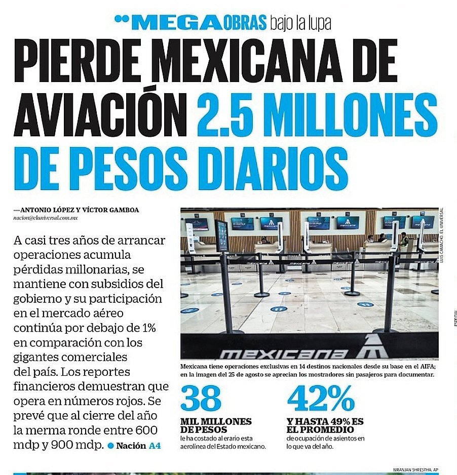 AmericoFaly's tweet photo. @Claudiashein Tirando el dinero del erario  a la basura por lo caprichos del demente de tu amo Lopez Obrador, una FRACASO MAS de tu interminable lista. https://t.co/FS4LjtZwYK