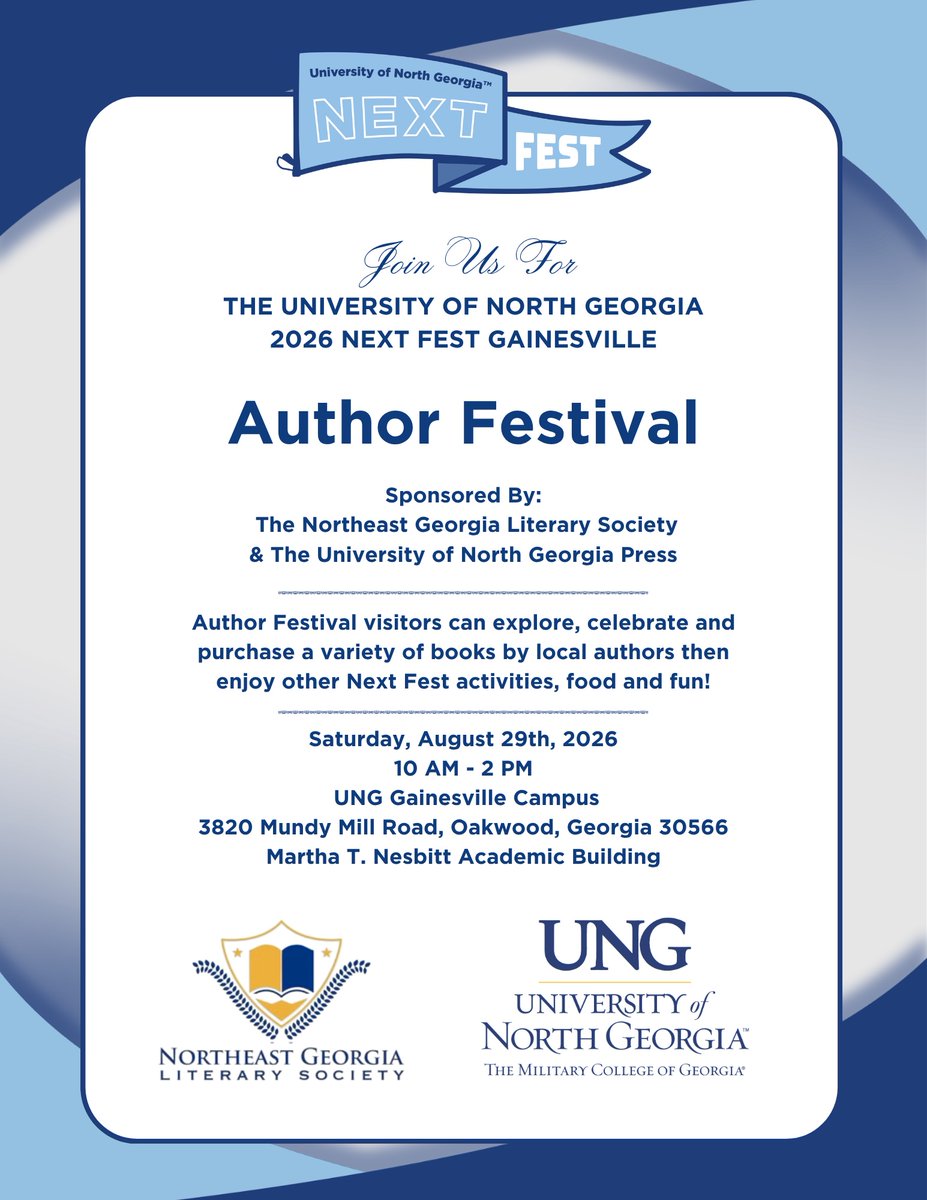 kencauthor's tweet photo. So happy to be participating in the Author Fest this weekend at the Gainesville campus of the University of North Georgia. If you will be in the area of Mundy Mill Road on Saturday, stop in. Come speak with the authors and take a look at the many books being offered. https://t.co/sZM3dw0B0P