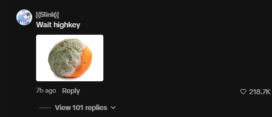 deviussol's tweet photo. There is a tiktok going insanely viral right now of Donald Trump

They are showing the photoshopped vs real image of him that was posted

One of the top comments literally compares him to a moldy orange and has 200k LIKES

The Moldy Orange
Trump

https://t.co/2sNQU4kdYF https://t.co/z7XDah2IMI