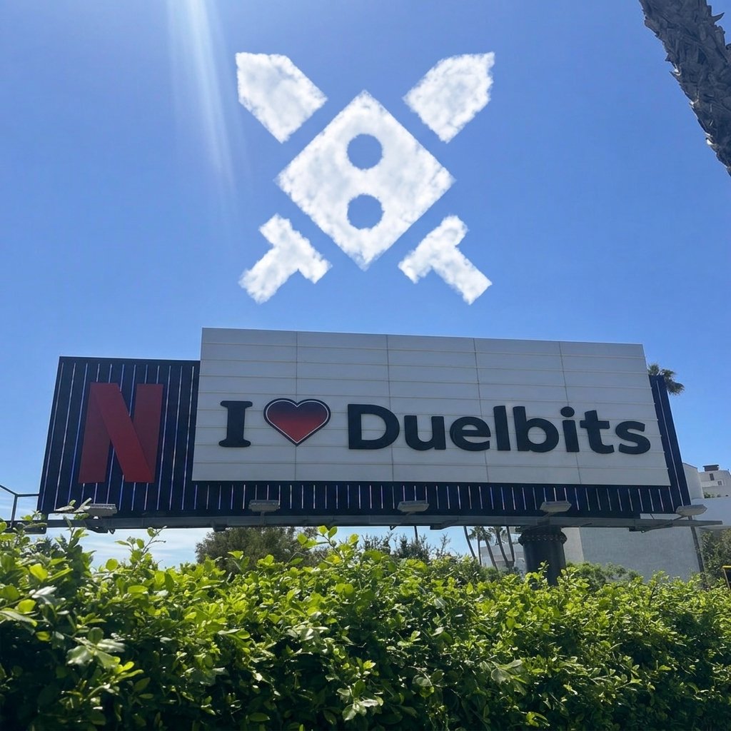 Duelbits's tweet photo. We made it to LA ⚔️

Can't blame 'em for putting that up 🤷‍♂️ https://t.co/UJpaLbFchK