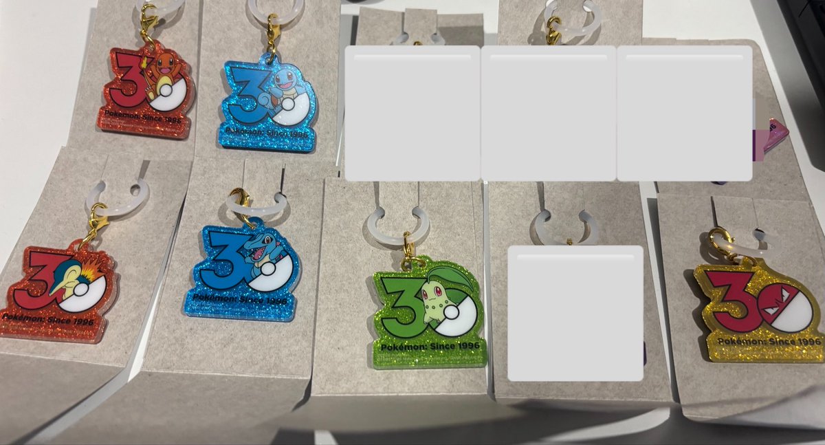 M7ra03's tweet photo. 【交換】ポケモン Poké-Charm 30周年ロゴマスコット

譲）画像のもの

求）ミズゴロウ、キモリ、ヒコザル、ナエトル、ポニータ(ガラル)、ゼラオラ

郵送での交換希望です。
お気軽にお声掛けください。 https://t.co/4HoDnGkKUf