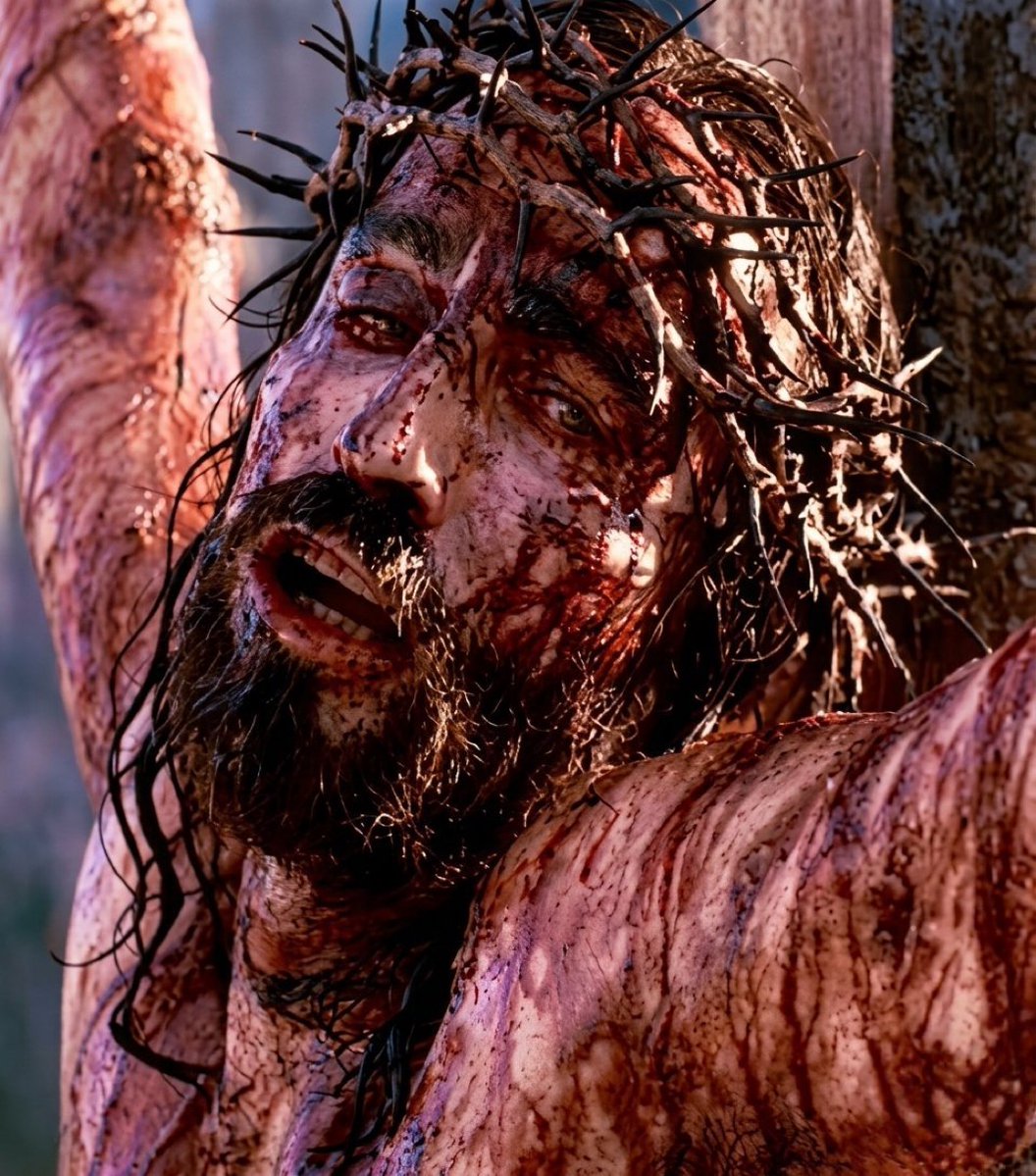 Melgibsonact's tweet photo. Jesus Christ went through pain for us. 
The nails didn't hold Him on the cross. Love did.❤️
 Jesus Christ did not die for abomination. He died to save us from it.🙏 https://t.co/YiYzYRtUXw