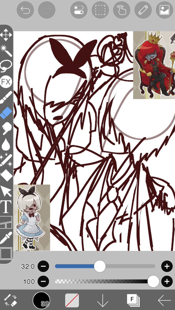 Just_mir4's tweet photo. This was the first sketch https://t.co/qr6iqVcNrm