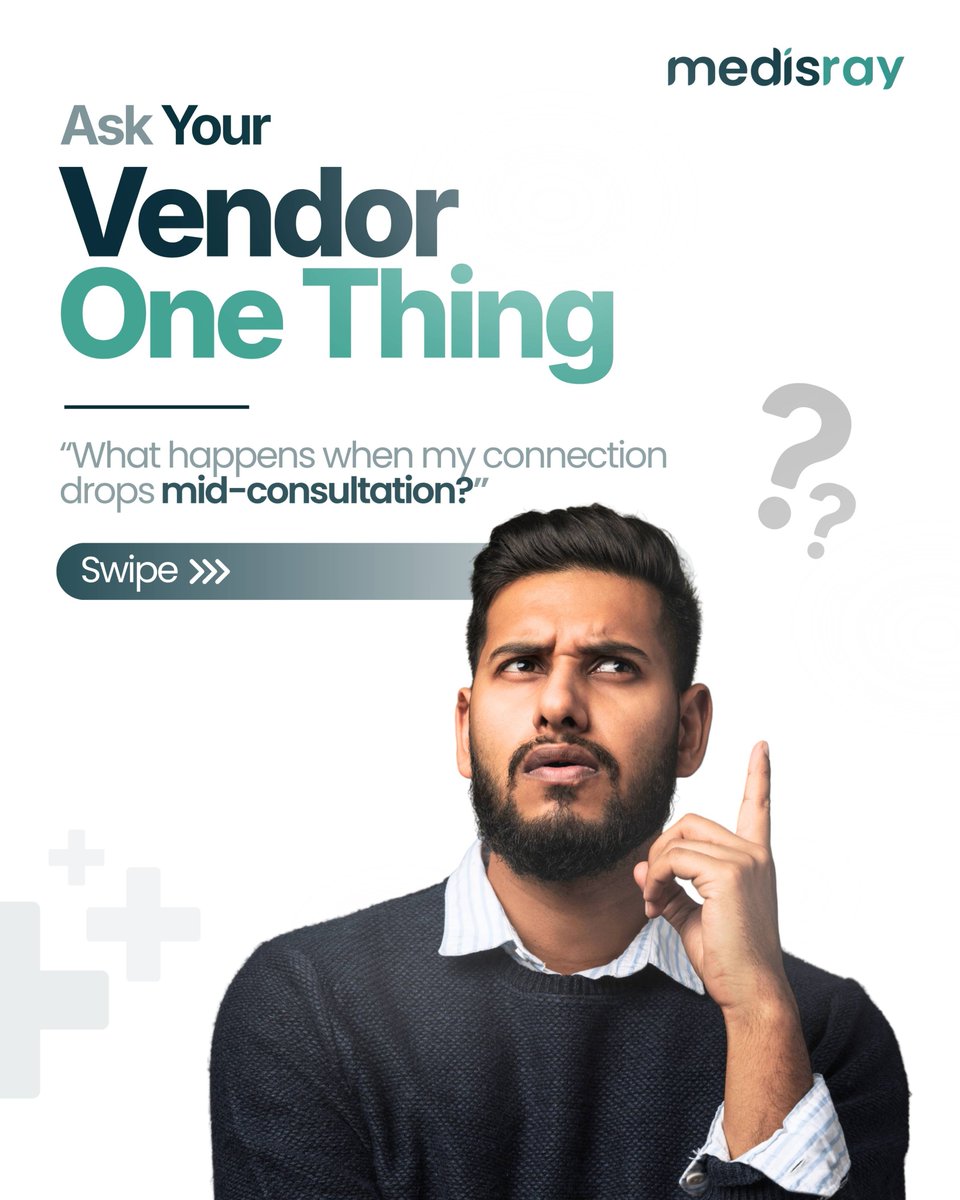 MedisRay's tweet photo. Outside the metros, the internet isn't absent. It's inconsistent.

Fine in the morning, crawling by evening OPD.

So what happens to your clinic software when the connection drops mid-consultation?

Swipe 👇 https://t.co/C0fQF8PQpy