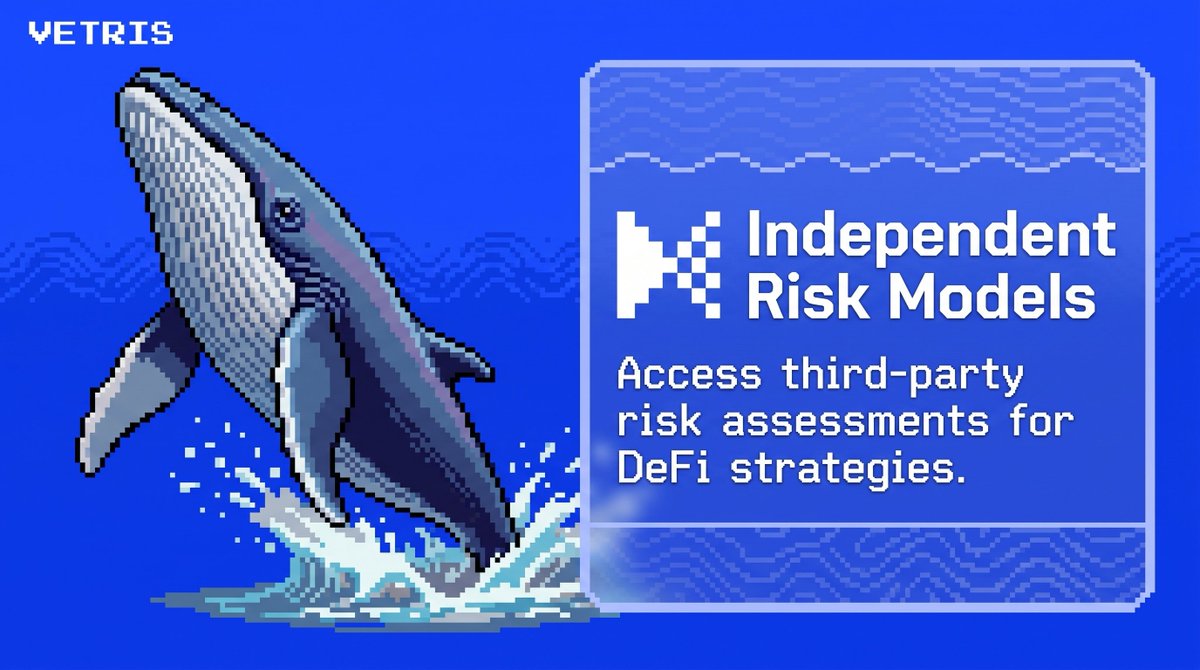 VetrisFi's tweet photo. DeFi strategies deserve more than a single perspective on risk.

Vetris gives users access to independent risk models, helping them evaluate strategies before putting capital to work. https://t.co/IWjen8oGnT