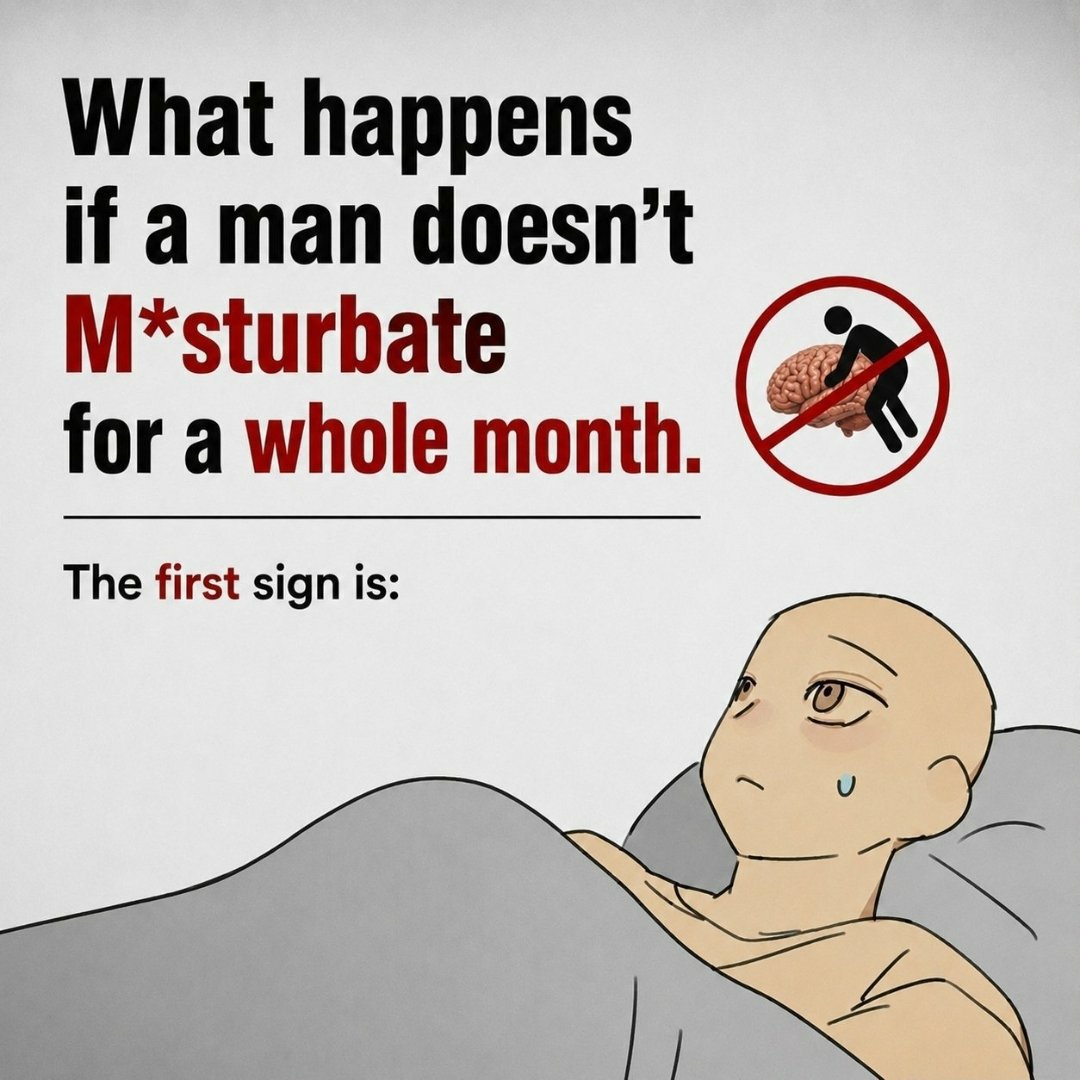 Shyan0p's tweet photo. What really happens when a man avoids masturbation for 30 days?

The first change most people notice is... https://t.co/Yc1jo51Rrc