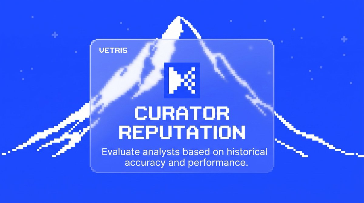 VetrisFi's tweet photo. A risk curator should be measured by more than an opinion.

Vetris tracks historical accuracy and performance, giving users a clearer way to evaluate the analysts behind each risk assessment. https://t.co/zaRD8yl9CK