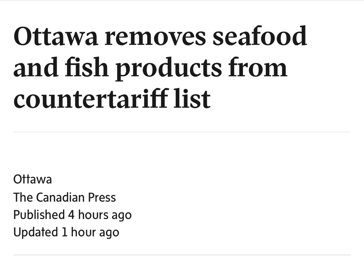 AndrewLawton's tweet photo. This is what happens when you make plans affecting people's lives and livelihoods on the back of a napkin.

Mark Carney's Liberals are already backtracking on some of their poorly-thought-out countertariffs two days after announcing them.

Recall parliament. Present a real plan. https://t.co/fVLSXIYmDw