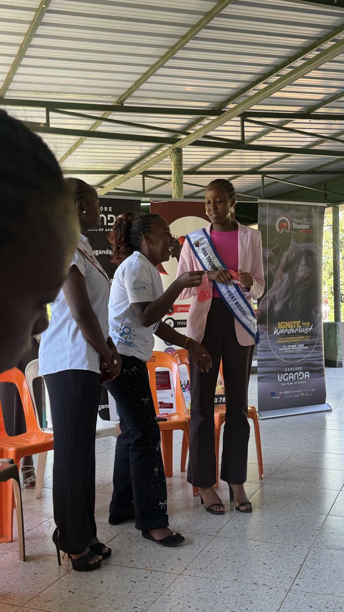 ManduNoeline's tweet photo. Health is a very important aspect of Tourism
Our Queen Mother @zakialucky11 ensured that we are well aware of sexual health and reproduction 🥹🤭 got us a nurturing and mentoring from @NaguruC 
#LetThePearlShine #MissTourismUganda2026 #ExploreUganda https://t.co/iJXfXkqu1X