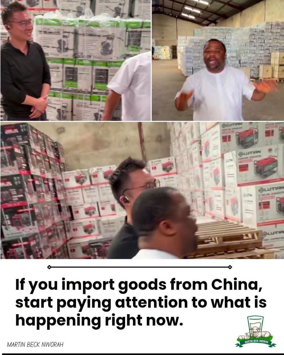 Kene_Nnewi's tweet photo. If you import goods from China, I need you to pay attention to what is happening now. More than ever before, more Chinese marketers are coming to Naija to set up warehouses. This is happening at a scale never seen before. I will tell you a short story.

A big industrialist in Onitsha once shared the story of a man who offloads tens of containers weekly from China containing shovels, pans and other building components. Recently, one of the women he sources goods from in China opened a retail warehouse in Asaba and sells at a cheaper price. The man's import dropped drastically. 

They are directly trying to cut off the middlemen right here at home. They are using content creators and influencers to push their warehouses and service centres.

Once they capture the retail import market, next will be to establish the factories themselves to produce those items here. This is already happening in Ogun and parts of Oyo and Osun states. Many lands in these areas have been purchased by the Chinese for construction of factories in the near future. 

If you have the money now and can afford to invest for the long term, start thinking of producing here or find a part of that value chain you can support the production.

I am not just giving empty advice. I have invested in prime land and I'm currently studying their business approach to figure out how to tap into this emerging market and the sector I'll understand better.

Soon, "Obyno & Sons Ltd, importers and exporters" will become a thing of the past.

The Chinese have the deep pockets to win this market. Instead of fighting them, find a value chain connection so we can all create wealth and employment for our people.