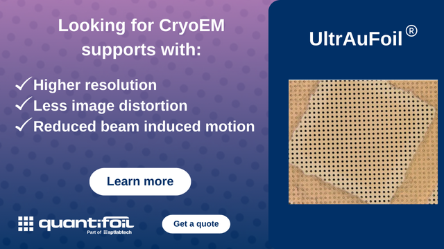 quantifoil's tweet photo. Ultrafoil® grids are the most trusted holey gold support films in #cryoEM for high quality data collection.

Learn more about which is best for your research or request a quote here: https://t.co/I8tFOLcoAO

#CryoEM #StructuralBiology #SingleParticleAnalysis #electronmicroscopy https://t.co/hVtzOmkQzi