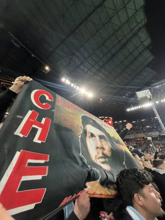 ultras_antifaa's tweet photo. Celta de Vigo’s antifascist ultras group Tropas de Breogán is celebrating its 10th anniversary.

Founded in 2016, the group takes its name from Breogán, the legendary king of Galician mythology. Tropas de Breogán has a strong Galician identity and an antifascist and pro-independence stance. Having become the strongest ultras group in the Celta stands following the dissolution of Celtarras, Tropas de Breogán has stood by Celta and Galicia for ten years.

The group is also known for its solidarity with Palestine. They have stood with the Palestinian people against Israel’s attacks on Gaza, displaying Palestinian flags and messages of solidarity both in and outside the stands. In 2025, they also took part in solidarity actions for Palestine alongside antifascist supporter groups in Spain.