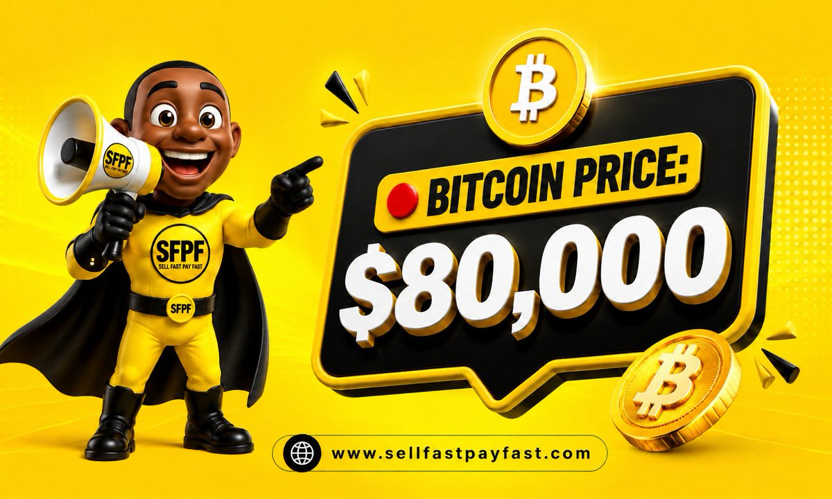 sfpfglobal01's tweet photo. 🟢 Bitcoin Price: $80,000 https://t.co/PCmOq5Y9ky