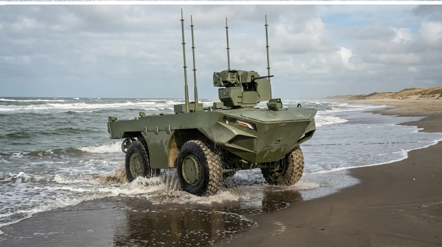 Infodron_'s tweet photo. 🔵#Defensa | @FNSS_Savunma presenta el U-MAV, un vehículo anfibio no tripulado para encabezar la primera oleada de asalto 👉🏼 https://t.co/C9Pi0XLZdn 🛡️ https://t.co/zIzHgnPSPJ