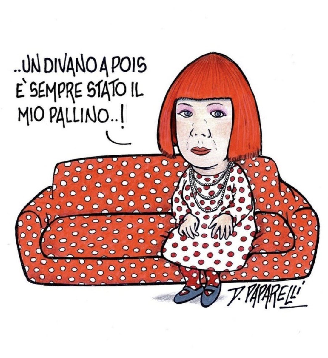 danilopaparelli's tweet photo. Un omaggio a #Yayoi #Kusama, l'#artista #giapponese "dei #pois", morta oggi a 97 anni. Ogni sua #opera era composta da “pallini”, ed anche la #Maison #LouisVuitton l'aveva omaggiata poco tempo fa con una #collezione https://t.co/hqF69Zg2Ly