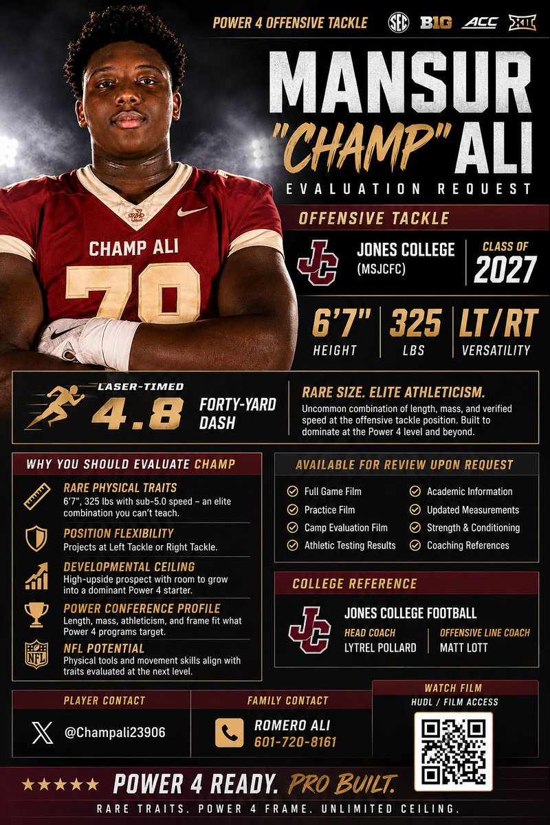 ChampAli23906's tweet photo. Let me know what you think. @CoachAWang @TomLoy247 @shayhodge3 @Coach_CJBailey @ChadSimmons_ @247Sports @On3 @__CoachSulli @GatorsFB @USFFootball @KirbySmartUGA @The_Real_Dabo @MikeRoach247 https://t.co/2Z2drisZ3S